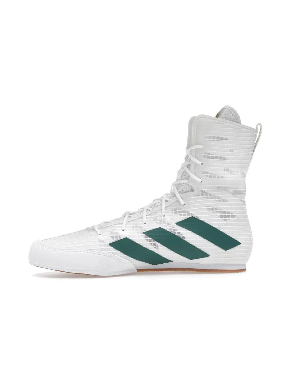 Мужские кроссовки для бокса Box Hog 4 Adidas — изображение 3 из 4, белый/зеленый/черный