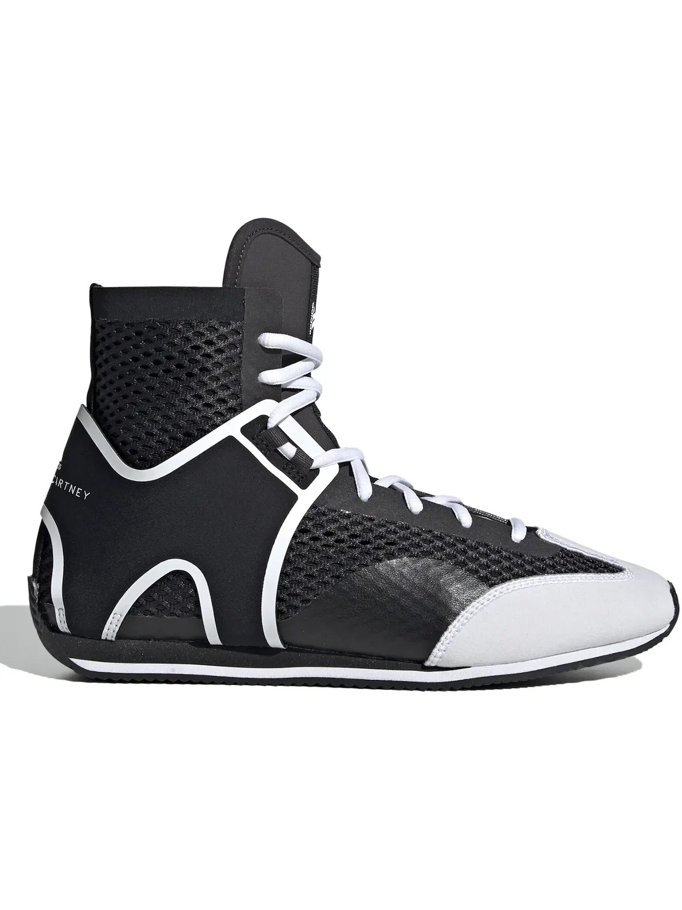 Женские боксерские кроссовки Stella McCartney Adidas — изображение 1 из 1, черный белый/белый/серый