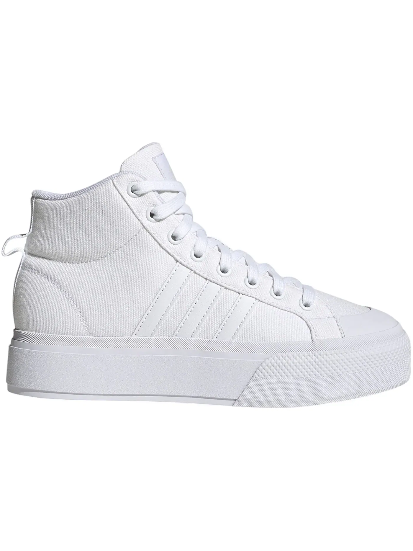 Мужские кроссовки Lifestyle с платформой Adidas Bravada 2.0 Platform Mid — изображение 1 из 1, белый/белый/белый