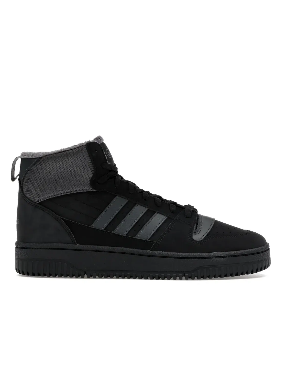 Мужские кроссовки утепленные Adidas Break Start Mid Winterized — изображение 1 из 4, черный/серый/черный