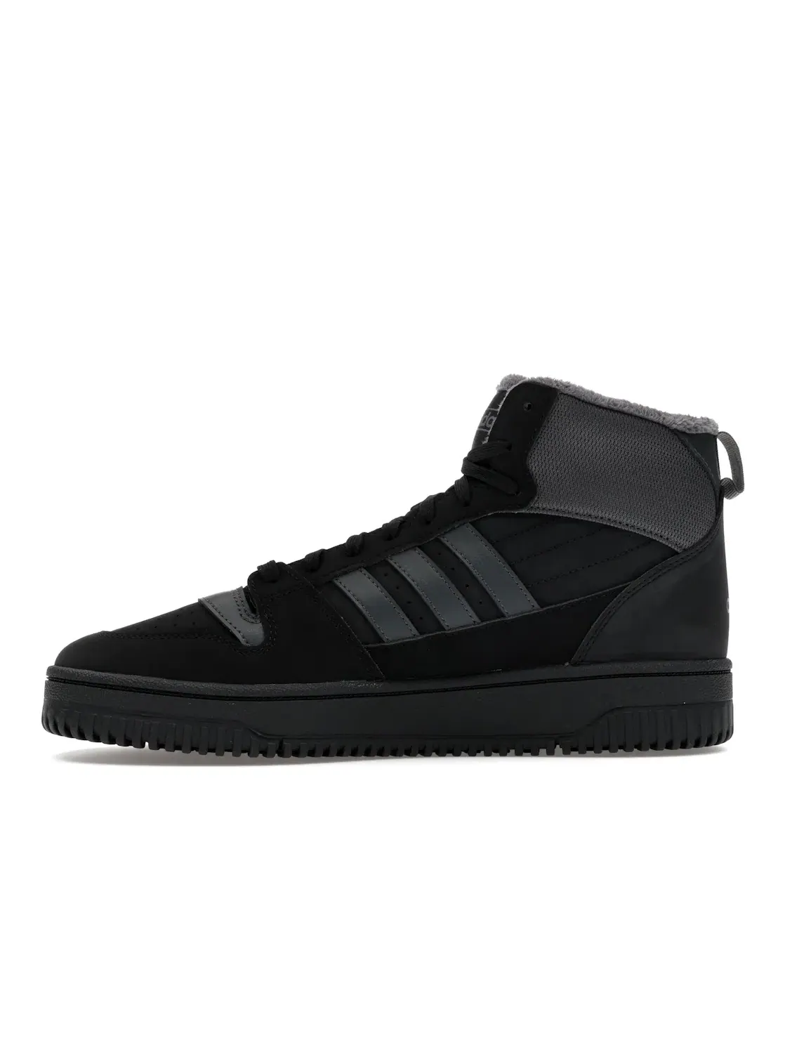 Мужские кроссовки утепленные Adidas Break Start Mid Winterized — изображение 3 из 4, черный/серый/черный