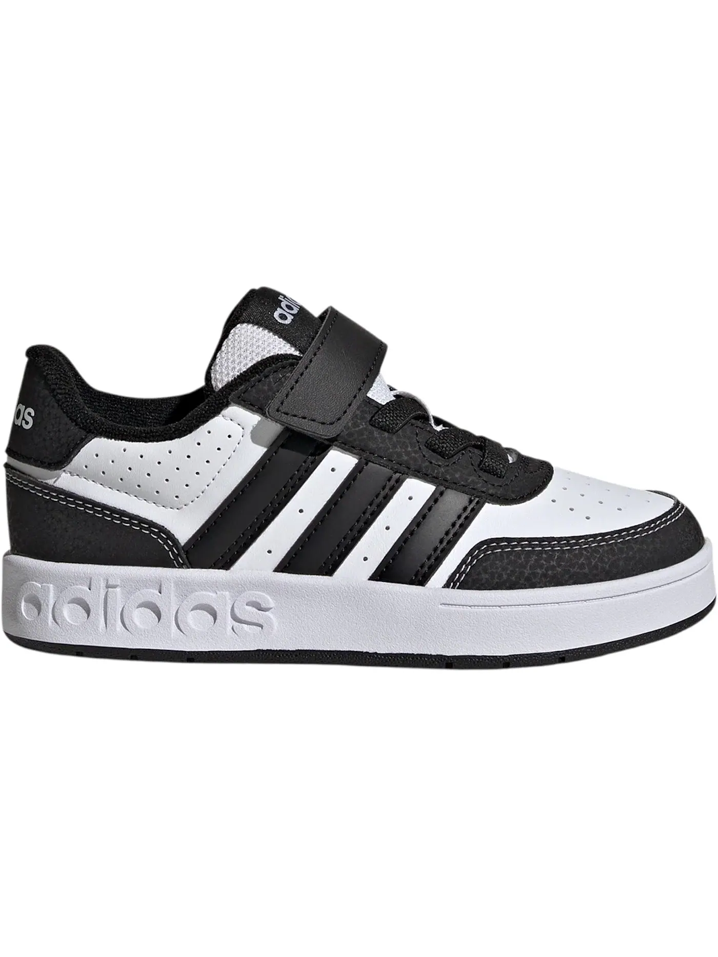 Детские кроссовки для мальчиков с закрытыми пятками Breakbase Adidas — изображение 1 из 1, белый черный белый