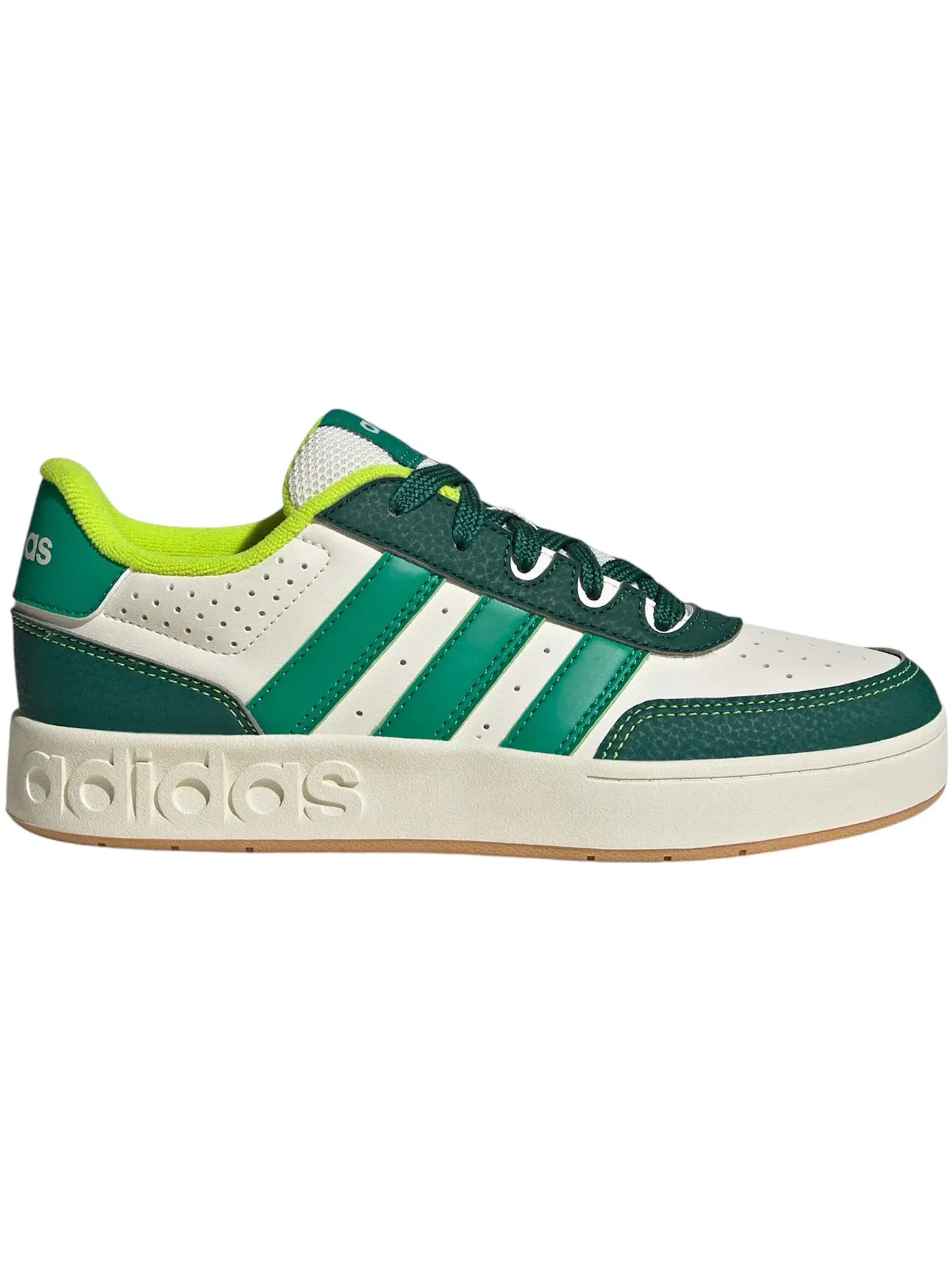 Детские кроссовки Lifestyle Adidas Breakbase — изображение 1 из 1, белый/зеленый/зеленый