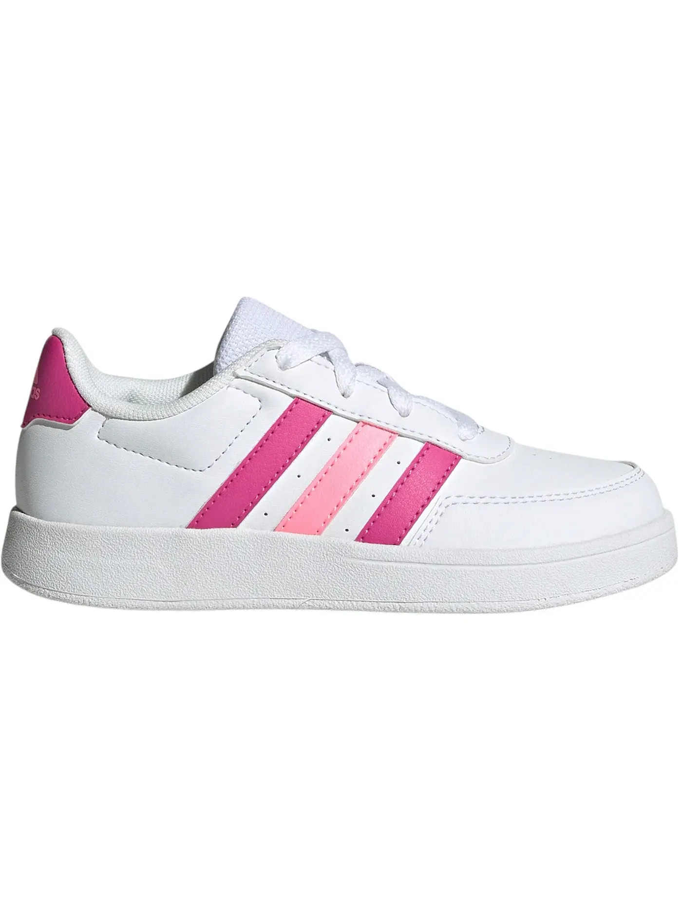 Детские кроссовки для активного отдыха Adidas Breaknet Lifestyle Court — изображение 1 из 1, белый//розовый