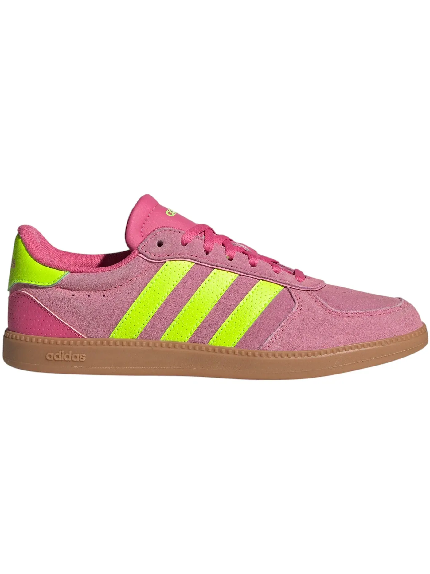 Женские кроссовки Lifestyle Pulse Magenta/Lucid Lemon/Bliss Pink Adidas Breaknet Sleek — изображение 1 из 1, розовый