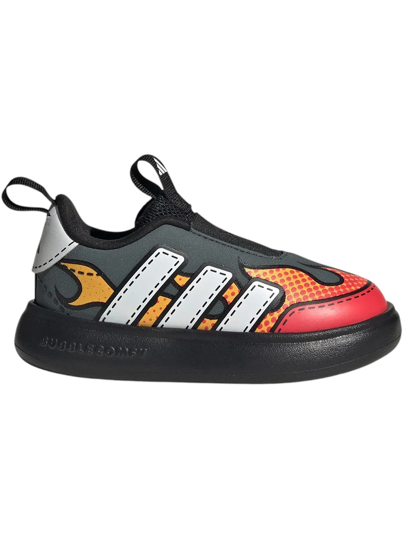 Детские кроссовки с принтом Adidas Bubblecomfy Adidas — изображение 1 из 1, серый/белый/красный