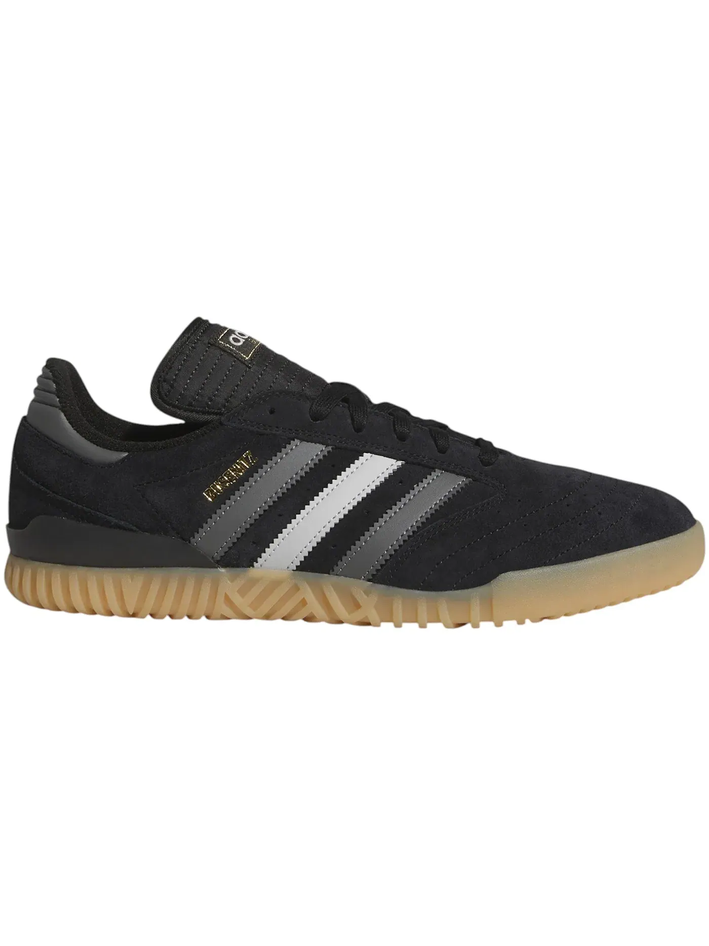 Мужские кроссовки кожанные Busenitz Indoor Super Adidas — изображение 1 из 1, черный/серый/серый