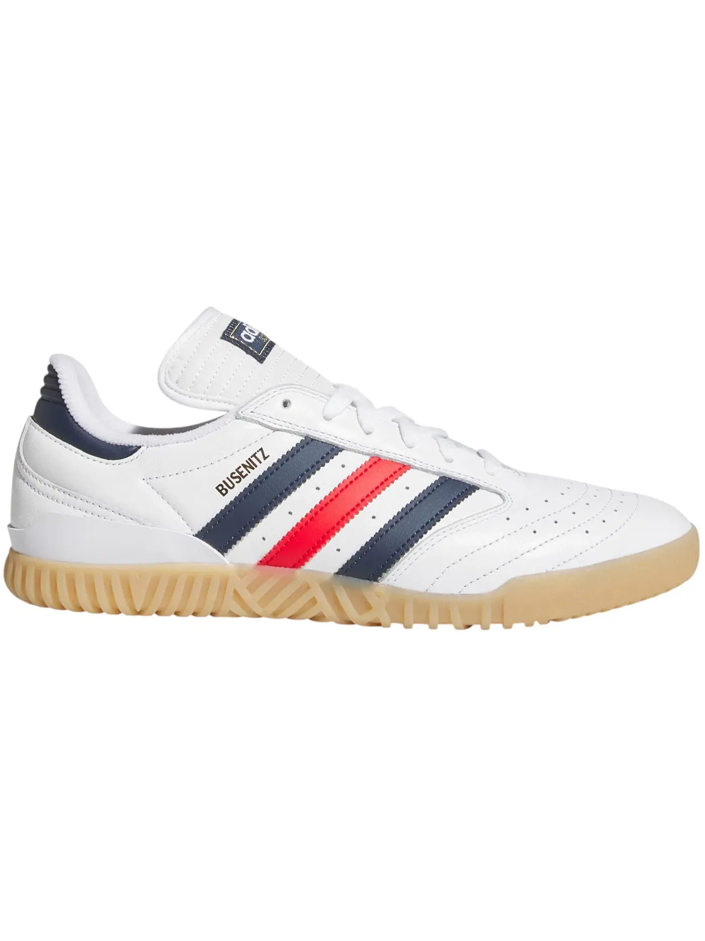 Мужские кроссовки для скейтбординга Busenitz Indoor Super Adidas — изображение 1 из 1, белый/темно-синий