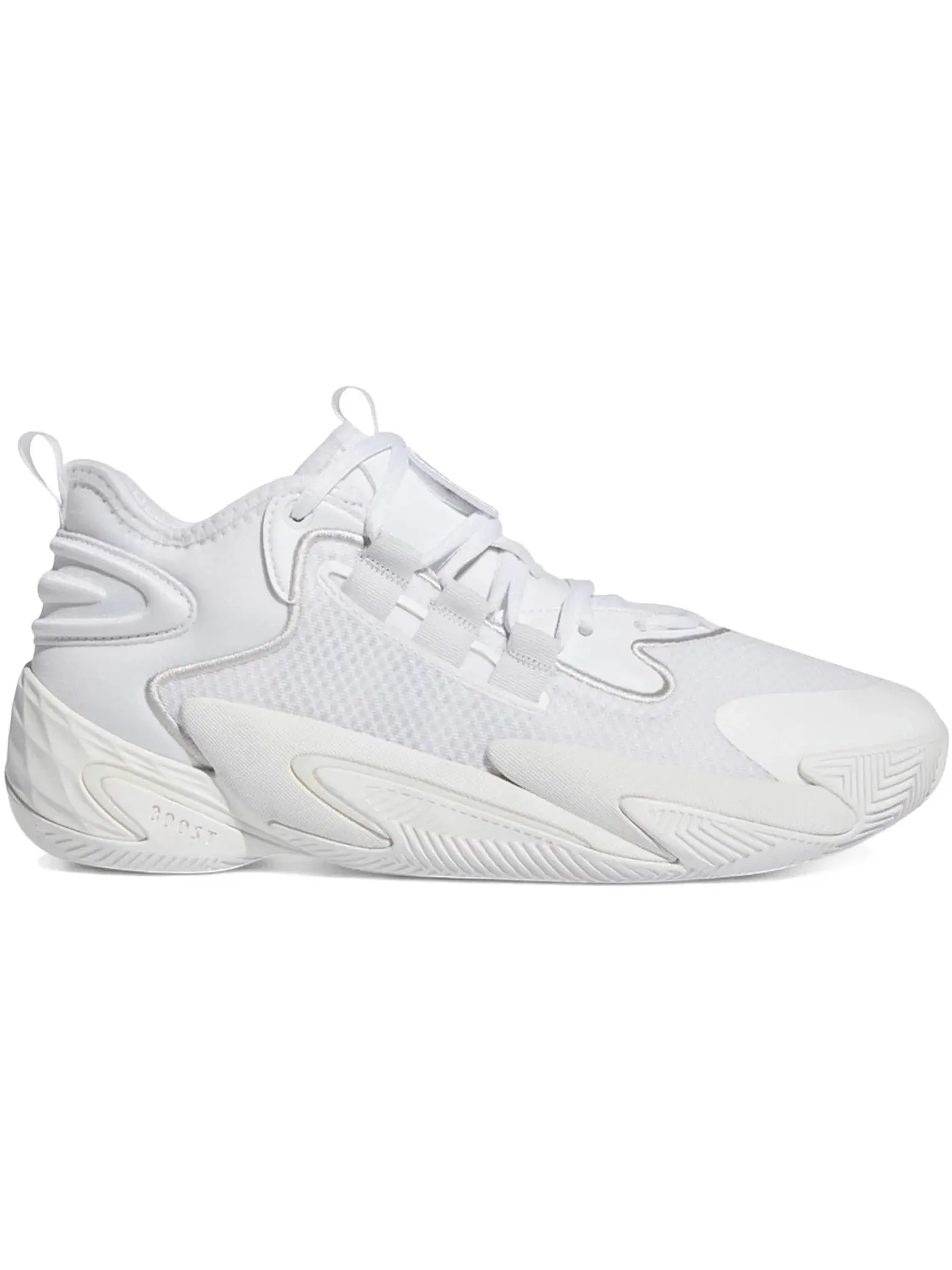 Мужские кроссовки для баскетбола Adidas BYW Select — изображение 1 из 1, белый/белый/металлик