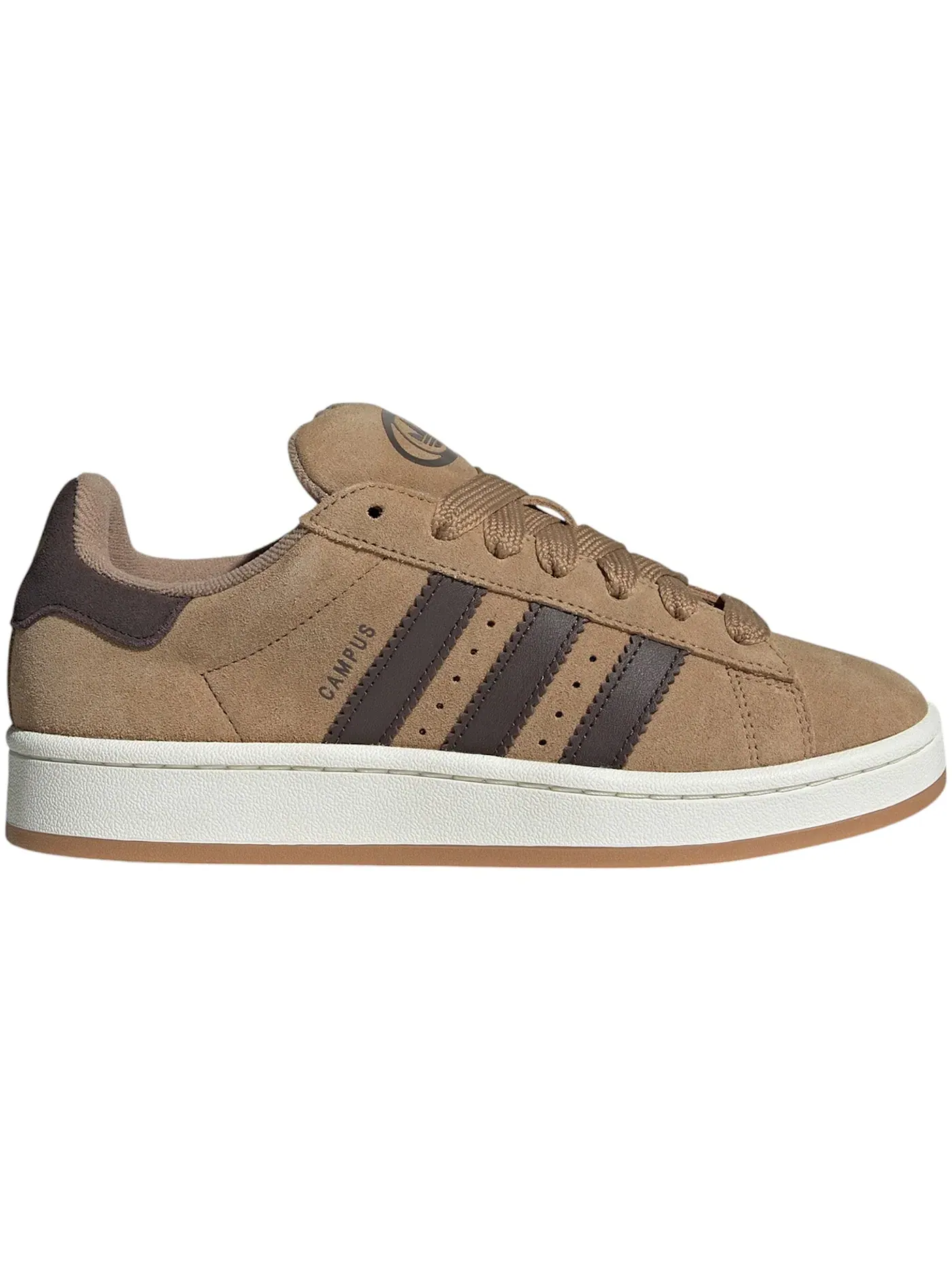 Женские кроссовки Lifestyle Adidas Campus 00s — изображение 1 из 1, белый/темный коричневый