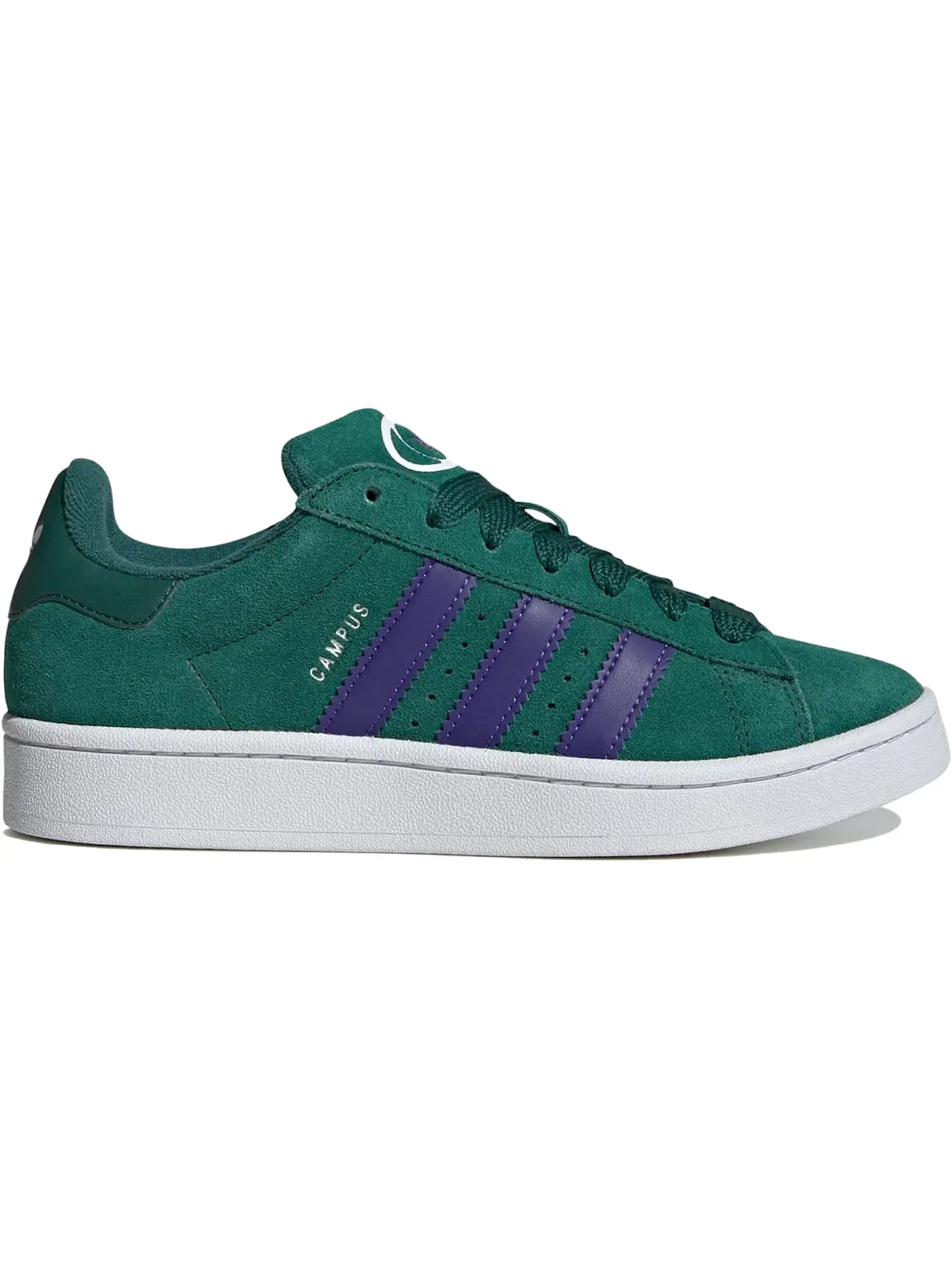 Женские кроссовки Lifestyle с замшевым верхом Adidas Campus 00s — изображение 1 из 1, зеленый/белый