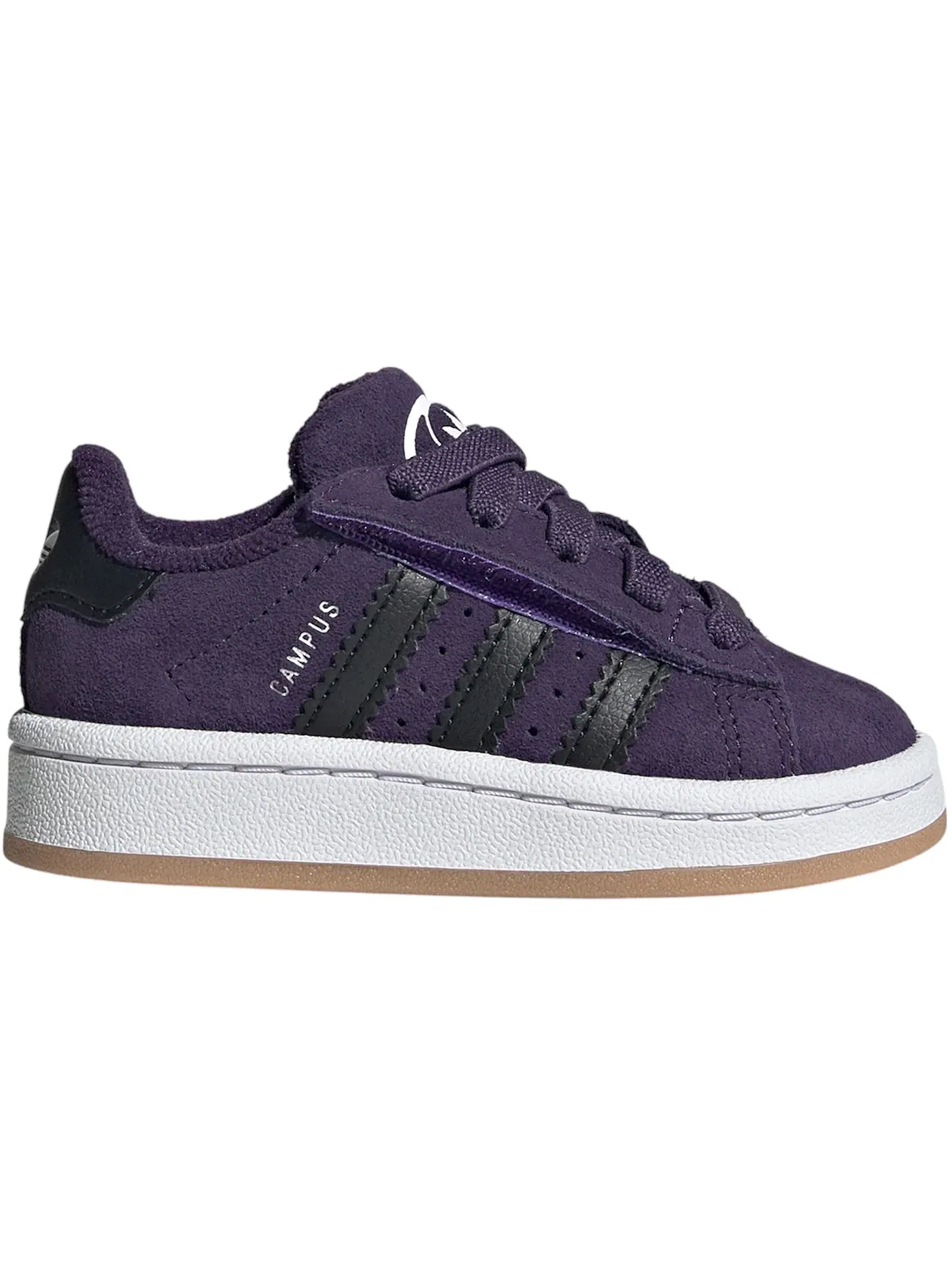 Детские кроссовки Lifestyle с удобной застежкой Adidas Campus 00s Comfort Closure — изображение 1 из 1, черный белый