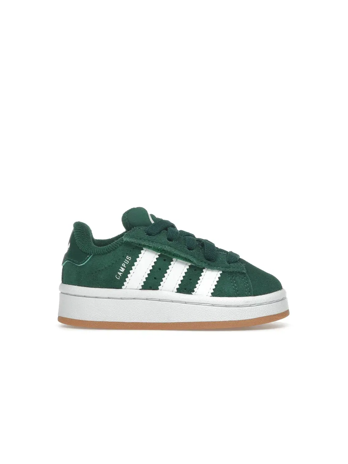 Детские кроссовки Lifestyle с закрытой шнуровкой Adidas Campus 00s Comfort Closure — изображение 1 из 4, темный зеленый белый