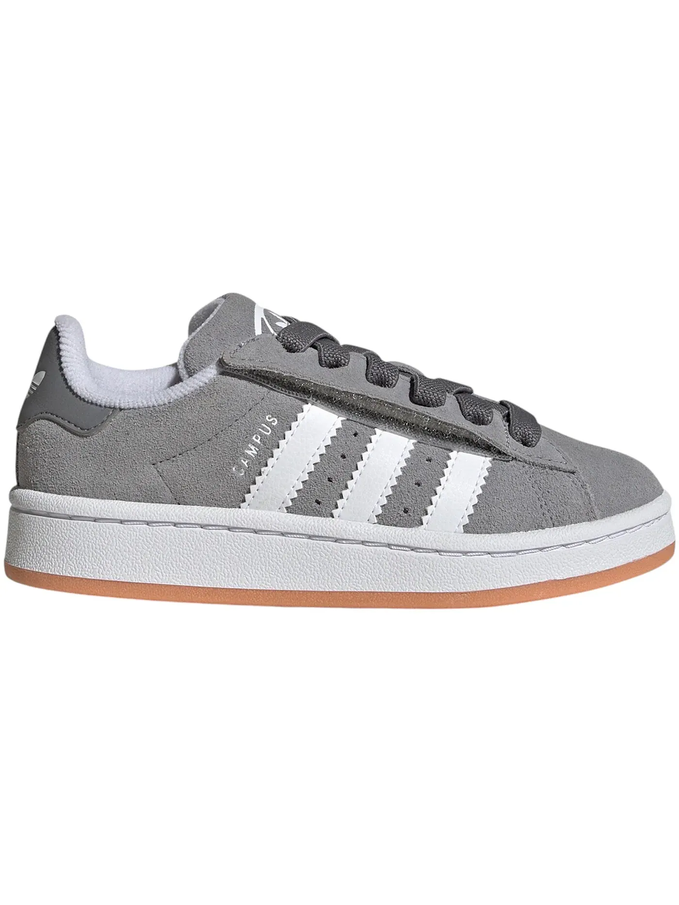 Детские кроссовки Lifestyle с закрытием на липучке Adidas Campus 00s Comfort Closure — изображение 1 из 1, серый белый белый