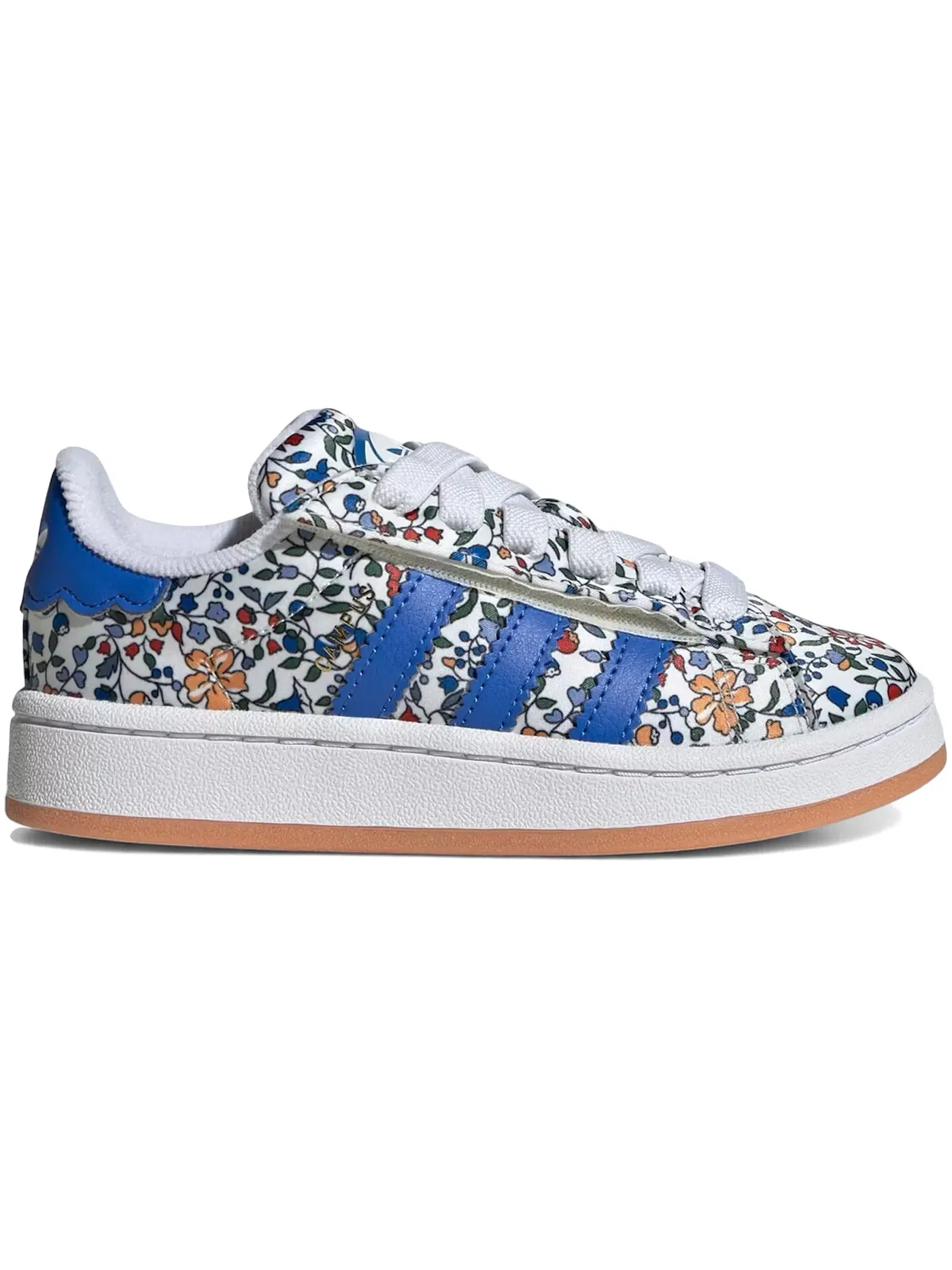 Детские кроссовки lifestyle с цветочным принтом Adidas Campus 00s Comfort Closure — изображение 1 из 1, синий/синий/белый