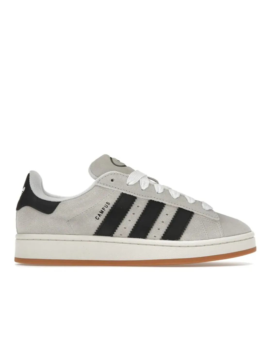 Женские кроссовки с замшевым верхом Adidas Campus 00s — изображение 1 из 4, белый черный белый