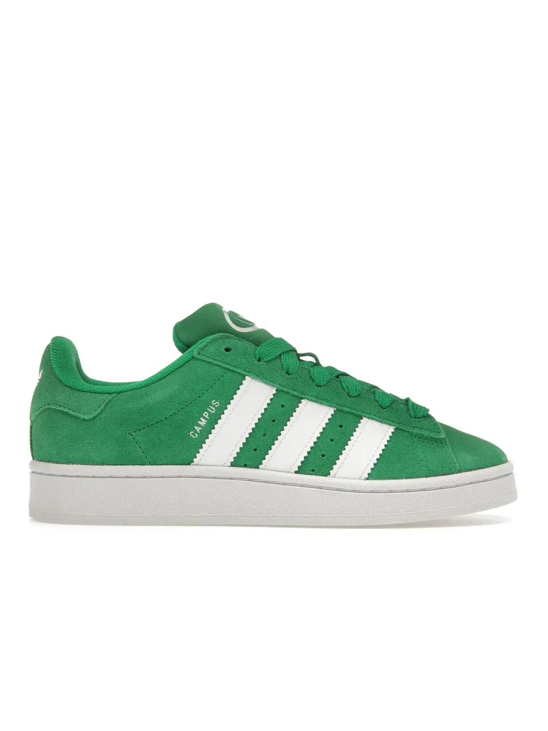 Женские кроссовки с ярким цветом Campus 00s Adidas — изображение 1 из 4, зеленый белый зеленый
