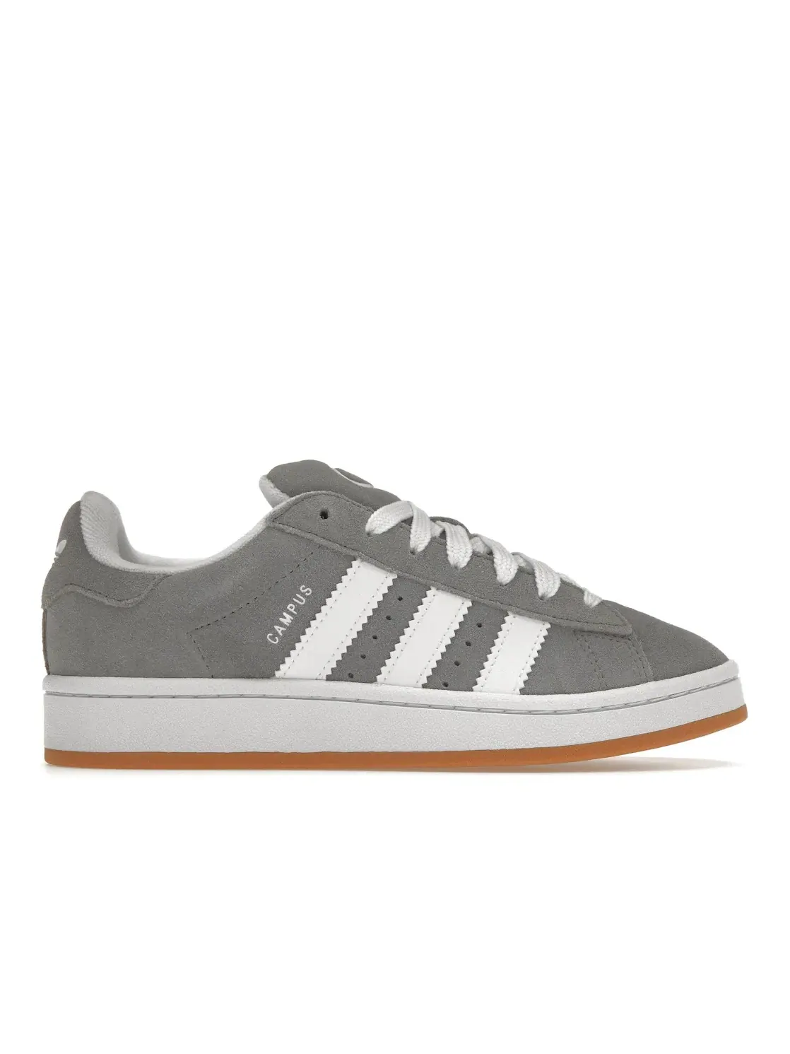 Детские кроссовки на шнуровке Campus 00s Adidas — изображение 1 из 4, серый белый белый