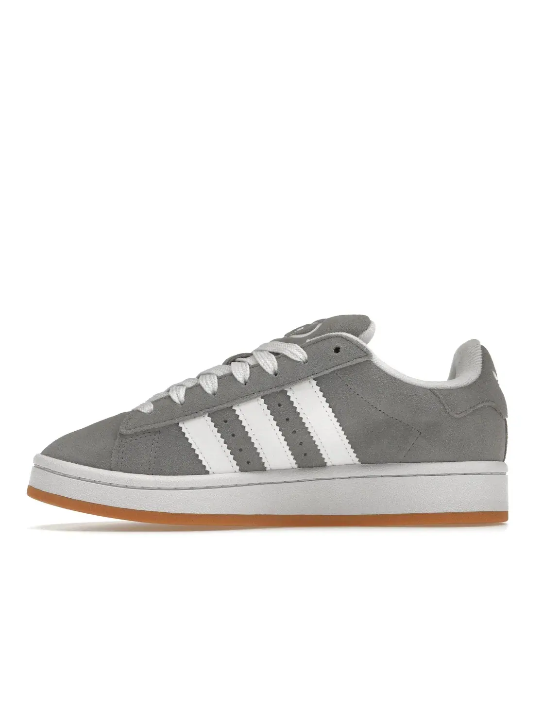 Детские кроссовки на шнуровке Campus 00s Adidas — изображение 3 из 4, серый белый белый