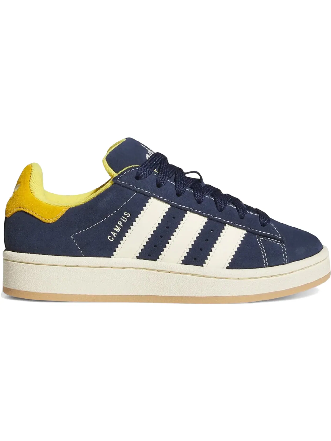 Детские кроссовки Lifestyle с замшевым верхом Adidas Campus 00s — изображение 1 из 1, индиго/желтый