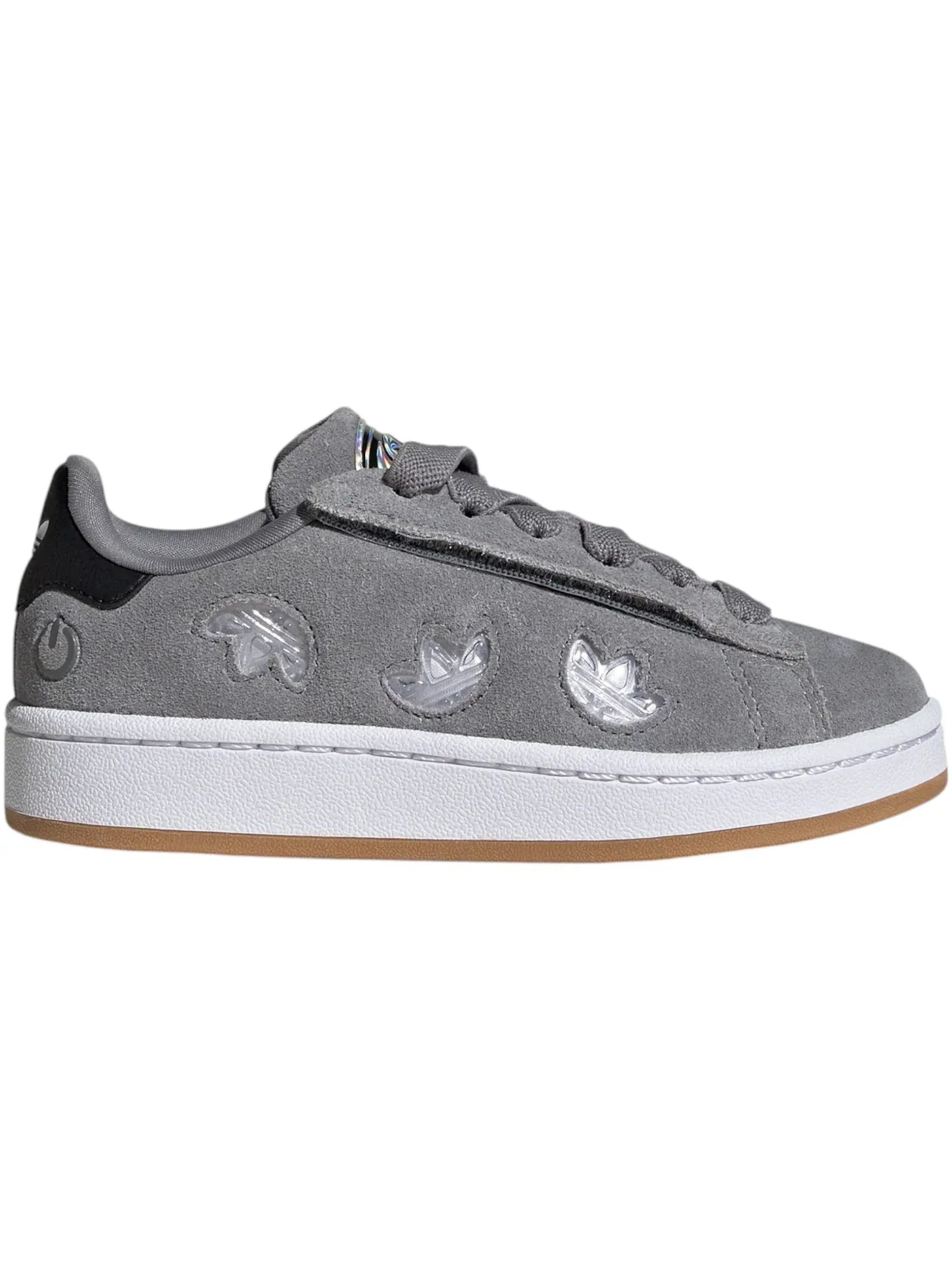 Детские кроссовки Lifestyle с LED-подсветкой Adidas Campus 00s LED Lights Comfort Closure — изображение 1 из 1, серый//белый