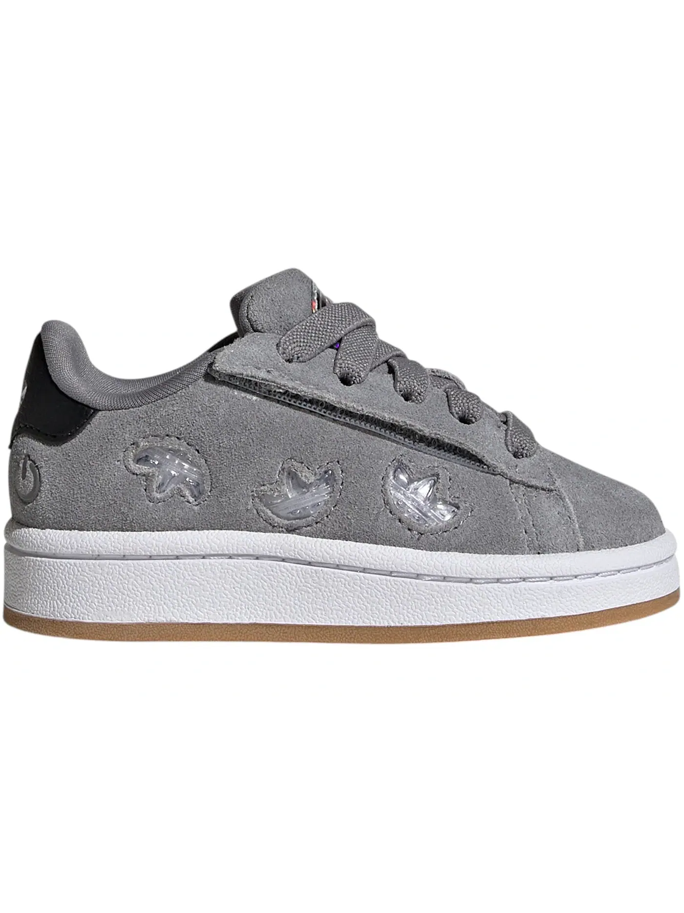Детские кроссовки Lifestyle с подсветкой Adidas Campus 00s LED Lights Comfort Closure — изображение 1 из 1, серый//белый