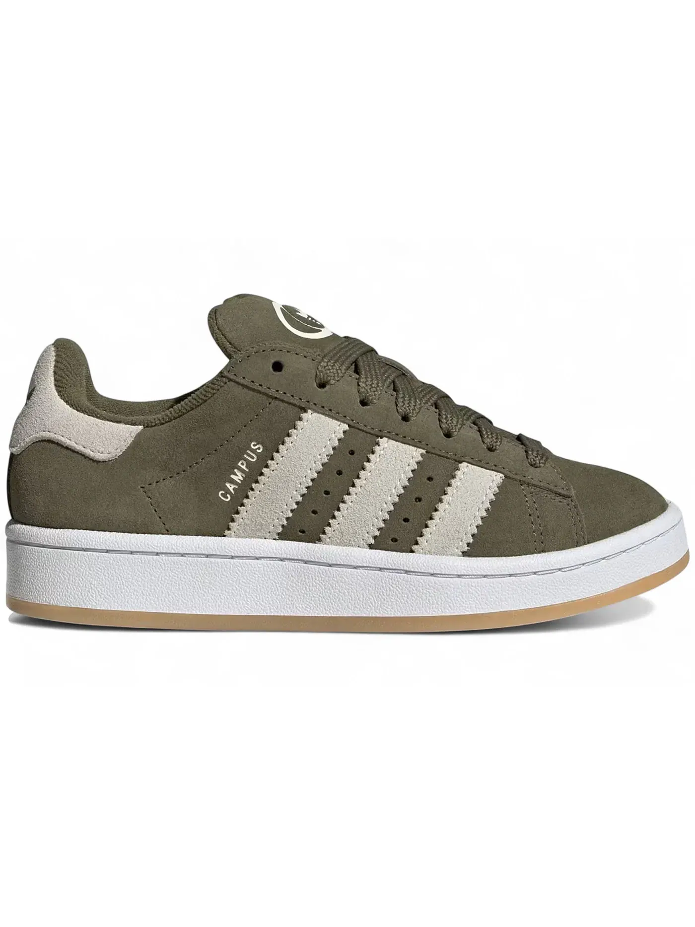 Детские кроссовки с низким профилем Adidas Campus 00s — изображение 1 из 1, темный хаки/белый/белый