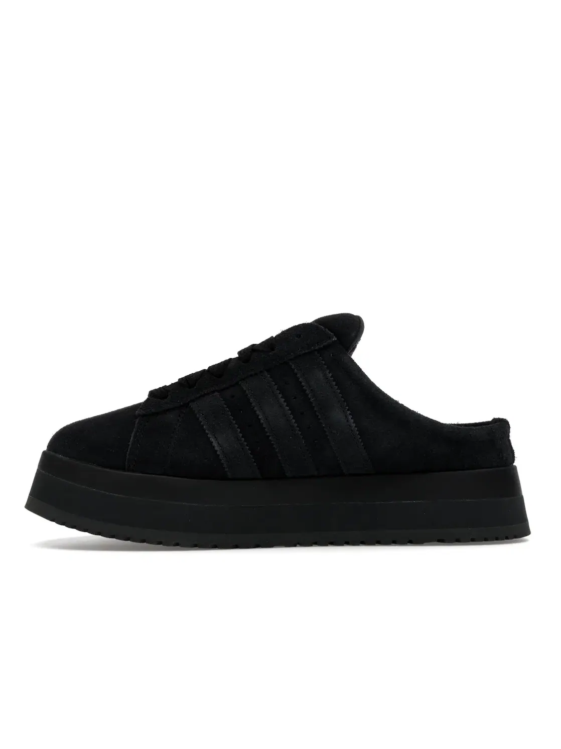 Женские кроссовки Lifestyle с утеплением Adidas Campus 00s Winter Low Black Carbon — изображение 3 из 4, черный черный