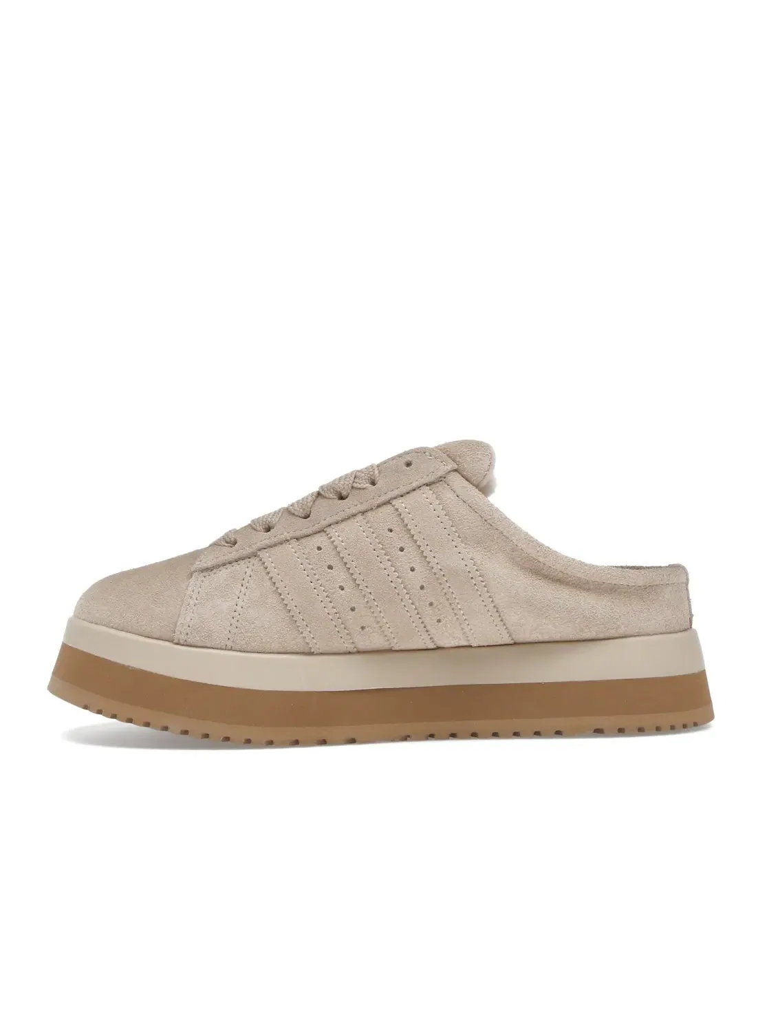 Женские кроссовки lifestyle с зимней отделкой Adidas Campus 00s Winter Low — изображение 3 из 4, бежевый/бежевый