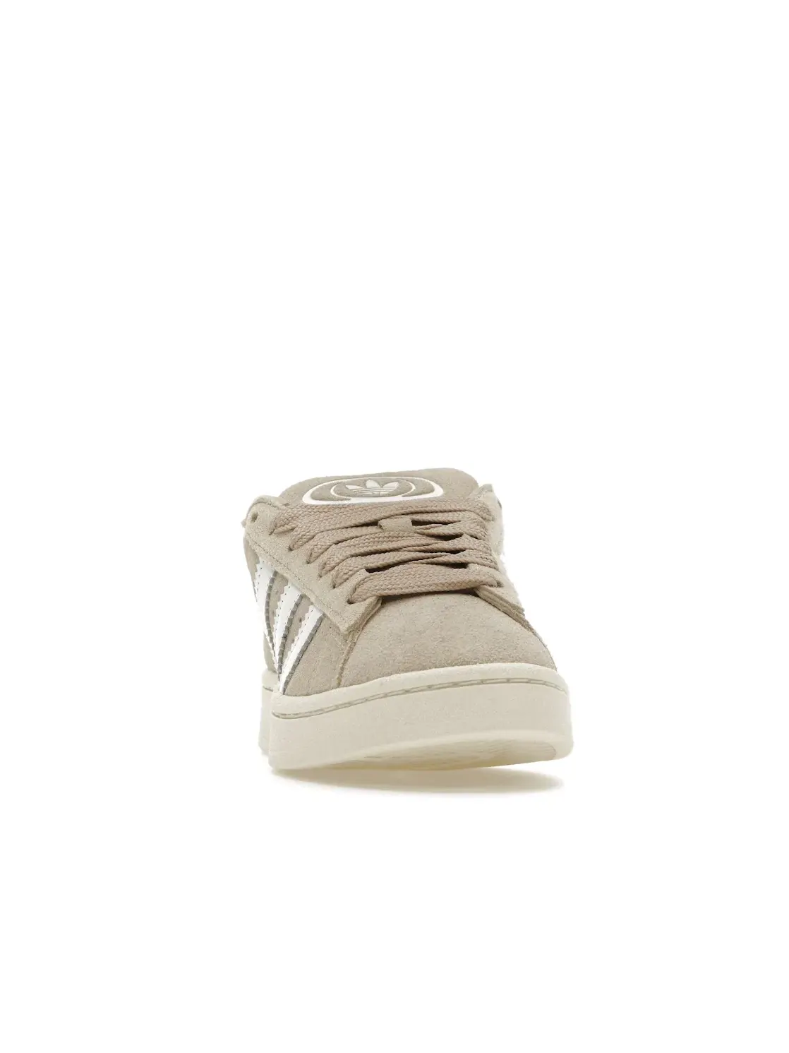 Женские кроссовки из замши с гладкими кожаными вставками Campus 00s Adidas — изображение 2 из 4, белый белый белый