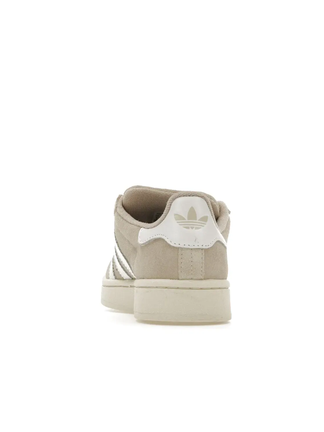 Женские кроссовки из замши с гладкими кожаными вставками Campus 00s Adidas — изображение 4 из 4, белый белый белый