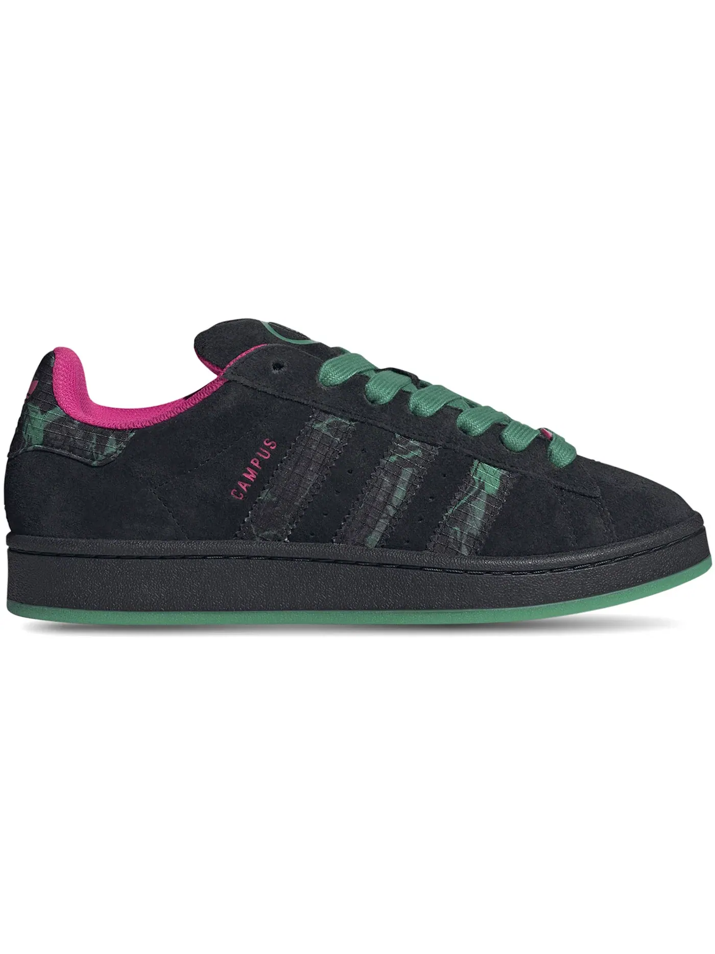 Мужские кроссовки Lifestyle Adidas Campus 00s — изображение 1 из 1, черный/зеленый/розовый