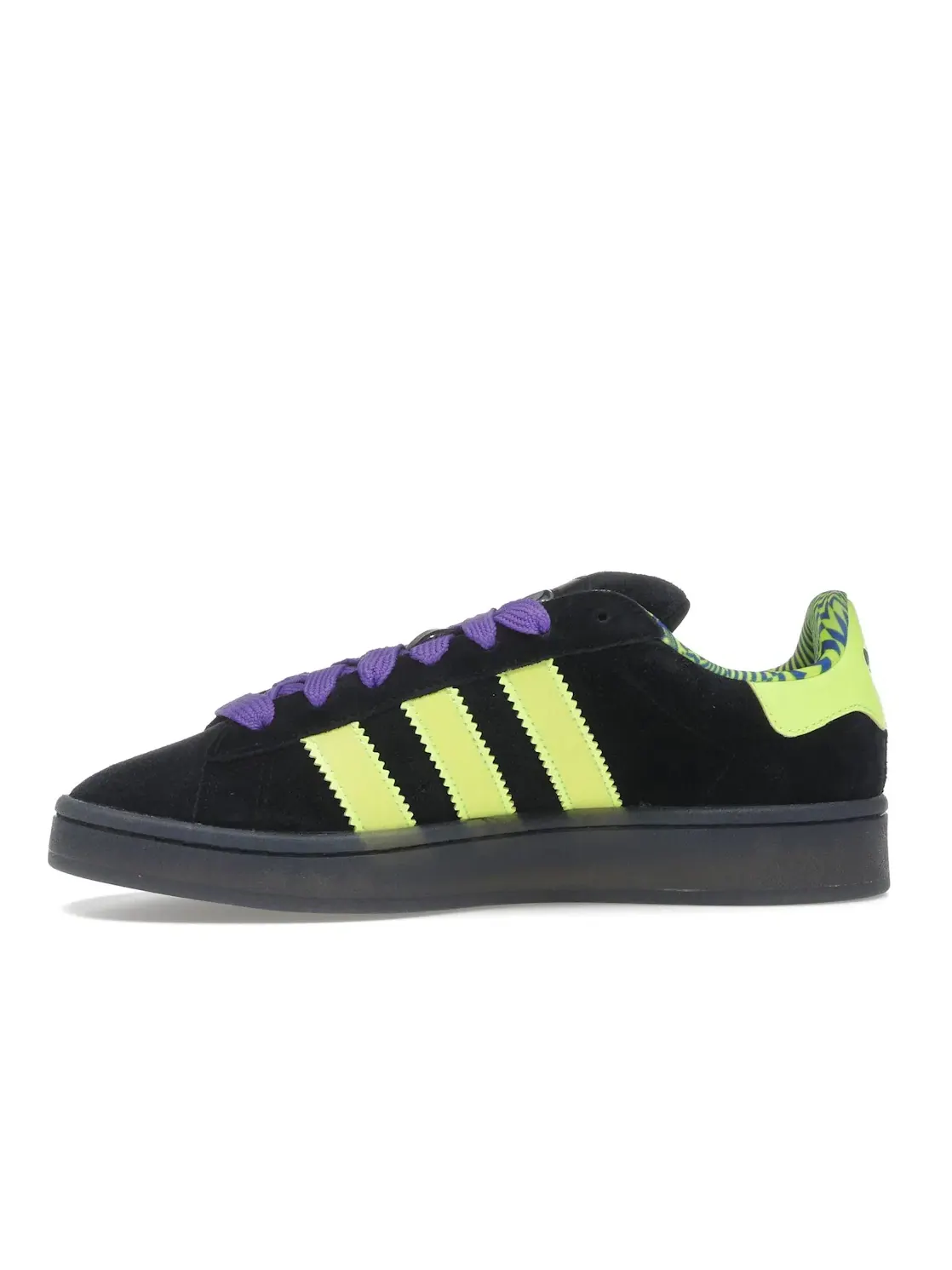 Мужские кроссовки Lifestyle с принтом Adidas Campus 00s Adidas — изображение 3 из 4, черный/желтый/фиолетовый