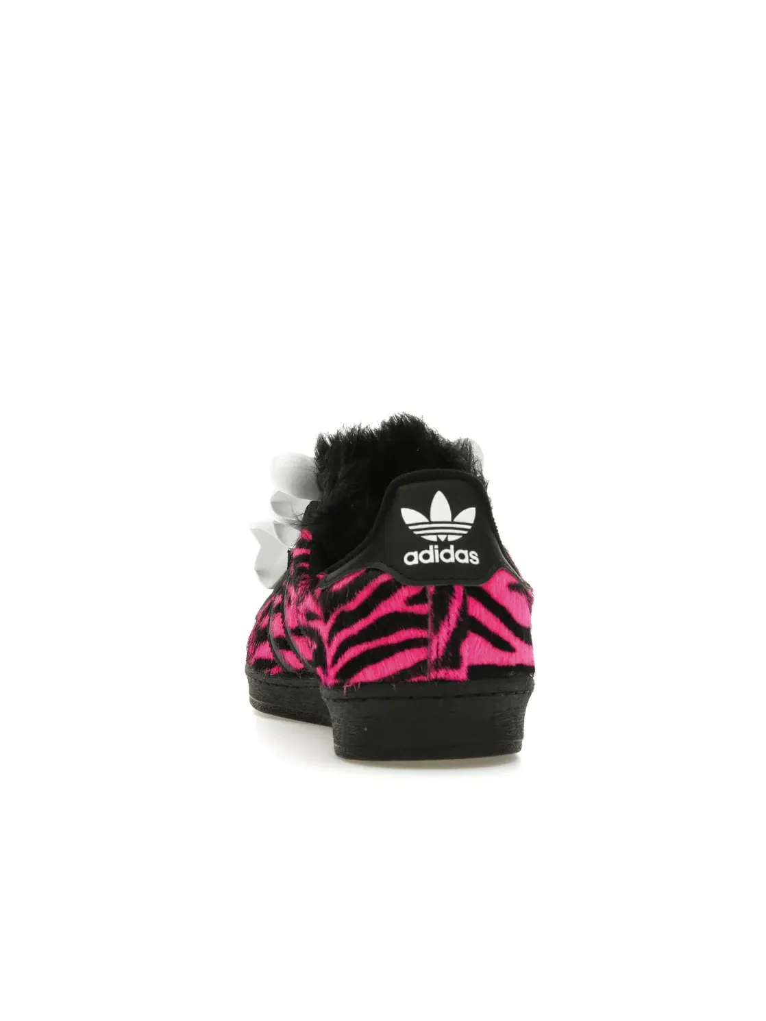 Мужские кроссовки lifestyle с принтом Adidas Campus 80s Jeremy Scott Bones Pink — изображение 4 из 4, черный/черный