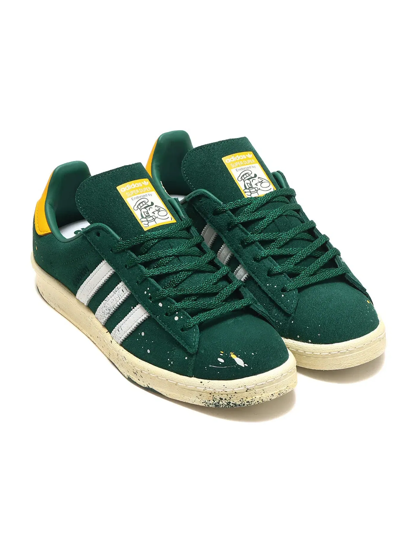 Мужские кроссовки Lifestyle Adidas Campus 80s — изображение 1 из 1, зеленый/белый/кремовый