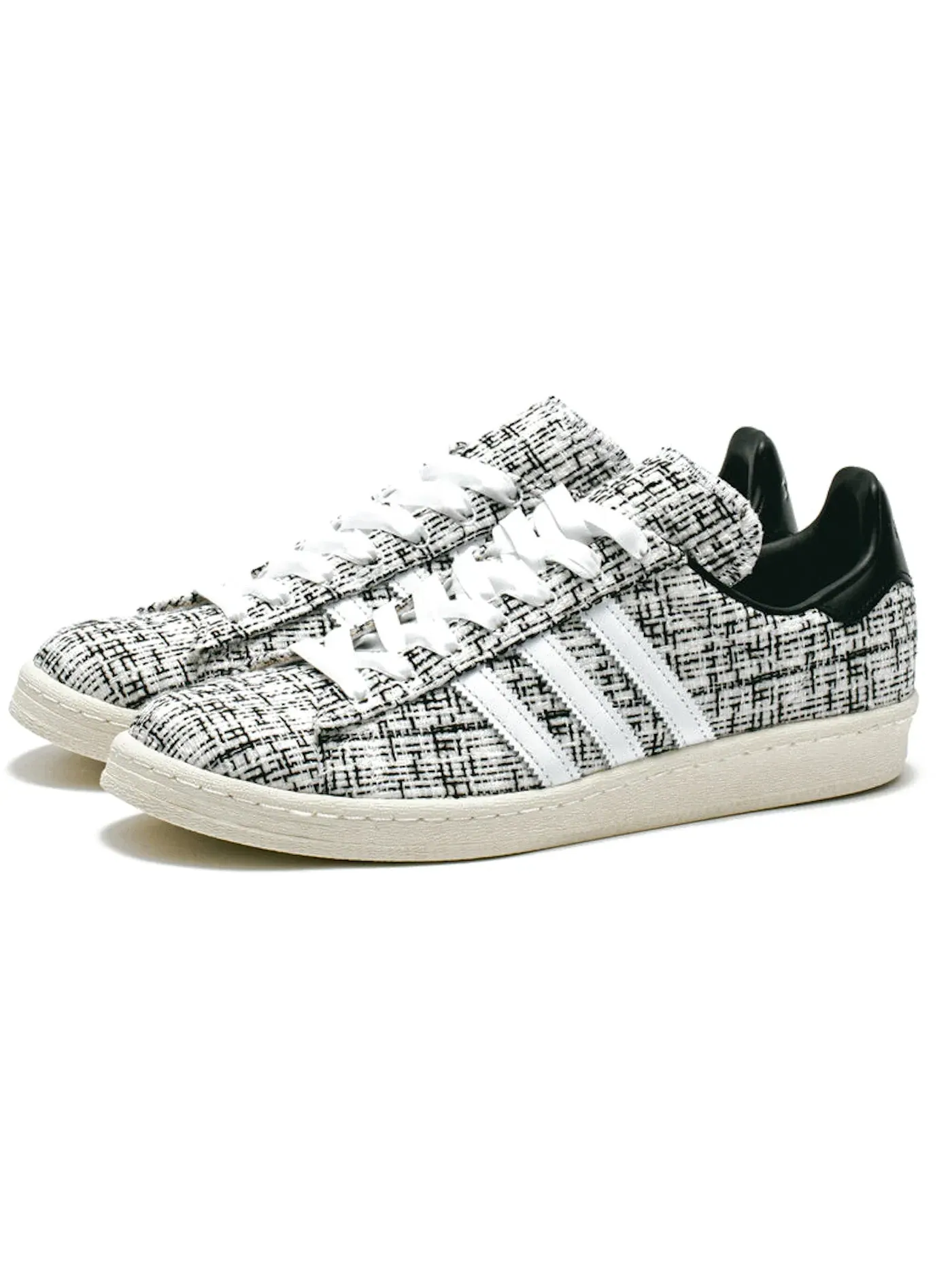 Мужские кроссовки Lifestyle Adidas Campus 80s — изображение 2 из 4, белый/черный