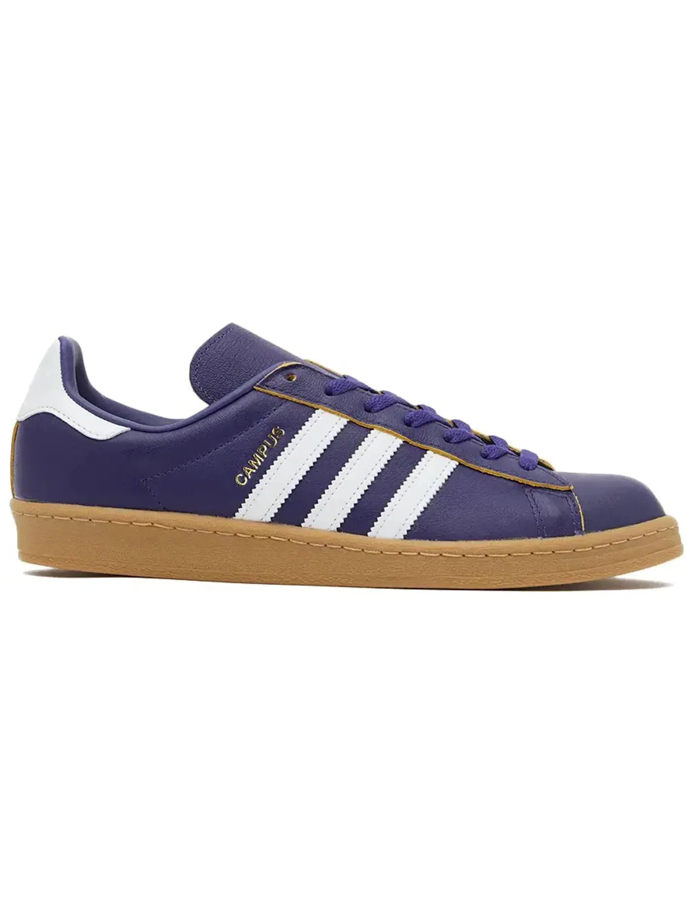 Мужские кроссовки с низким профилем Adidas Campus 80s — изображение 1 из 1, фиолетовый/белый
