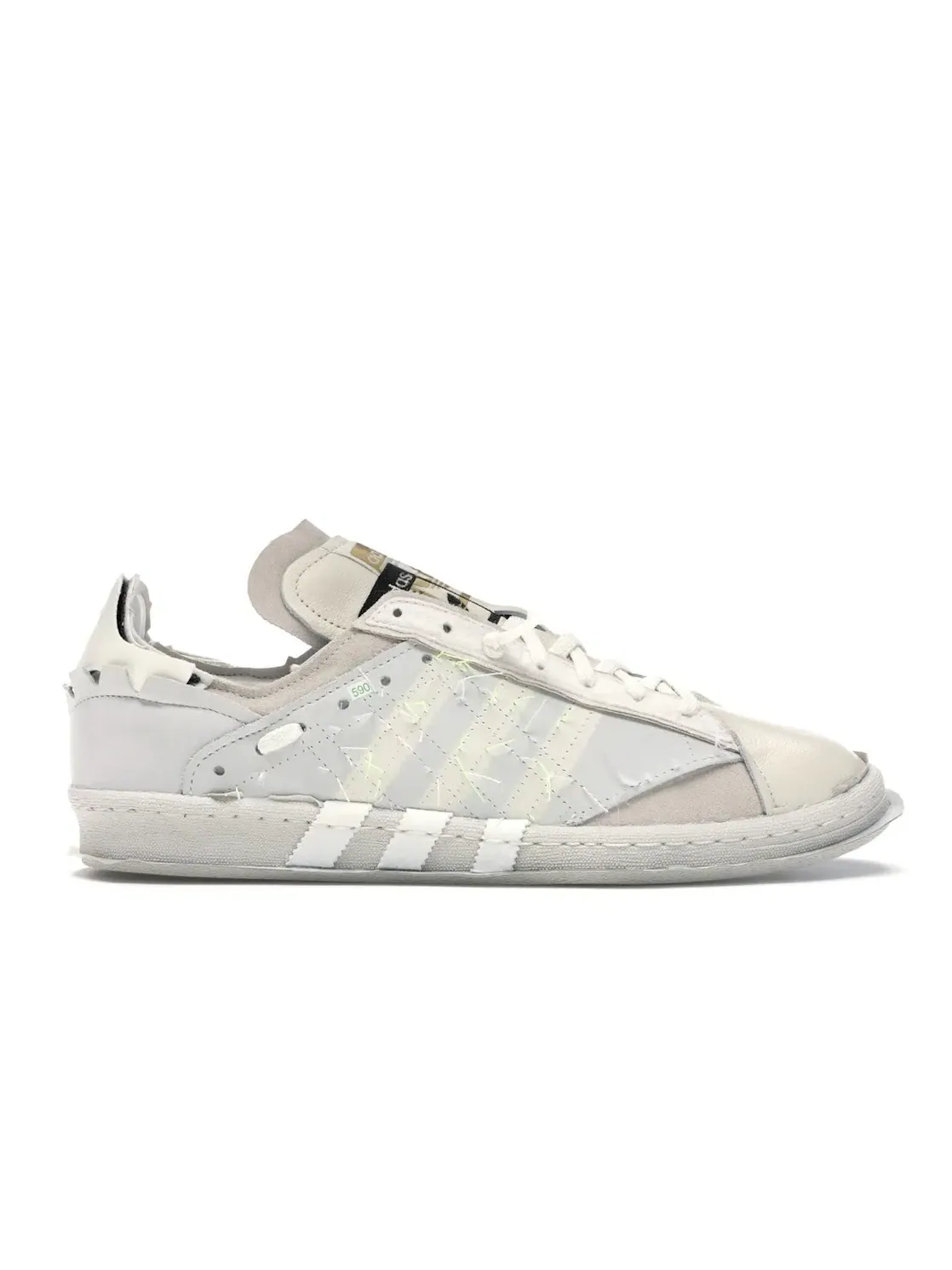 Мужские кроссовки Lifestyle Adidas Campus 80s By Helen Kirkum — изображение 1 из 4, белый/белый/черный