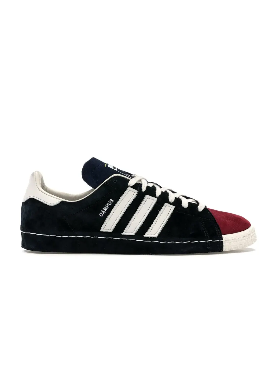 Мужские кроссовки с деконструированным дизайном Adidas Campus 80s — изображение 1 из 4, черный/белый
