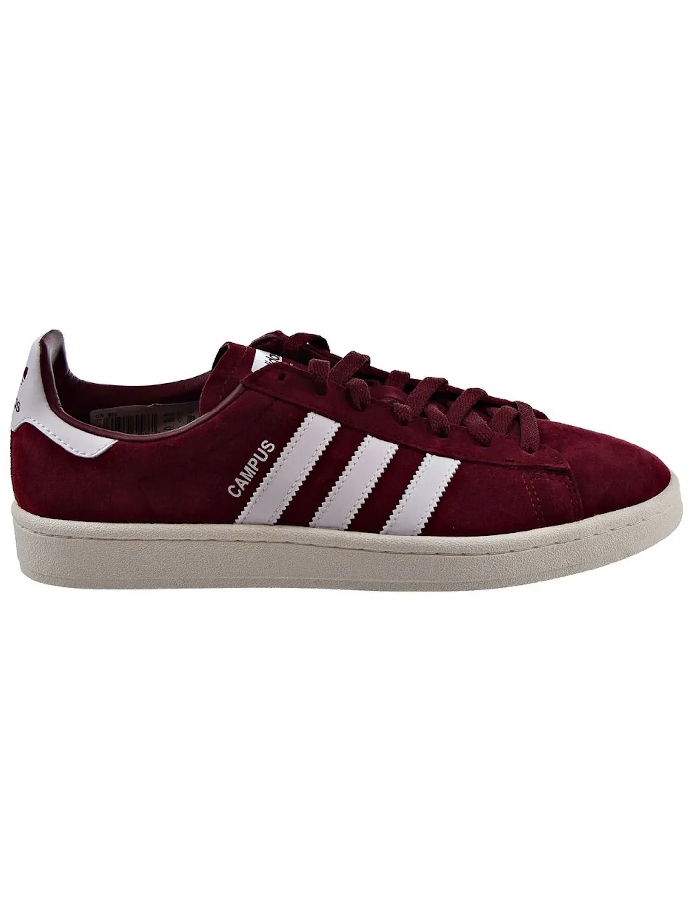 Мужские кроссовки Lifestyle Adidas Campus — изображение 1 из 1, бордовый/белый/белый