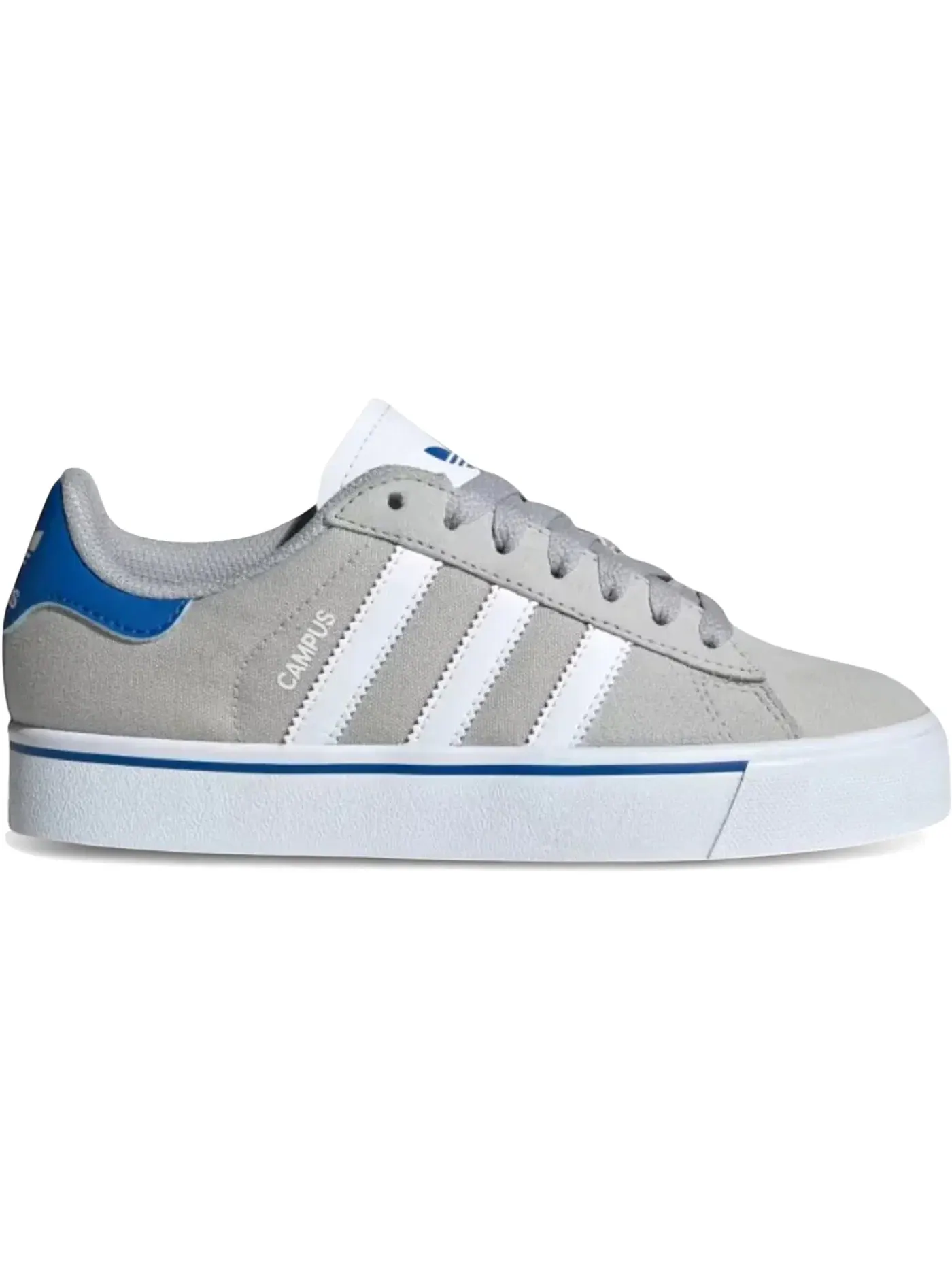 Детские кеды Lifestyle с низким профилем Adidas Campus Vulc — изображение 1 из 1, серый/белый/синий