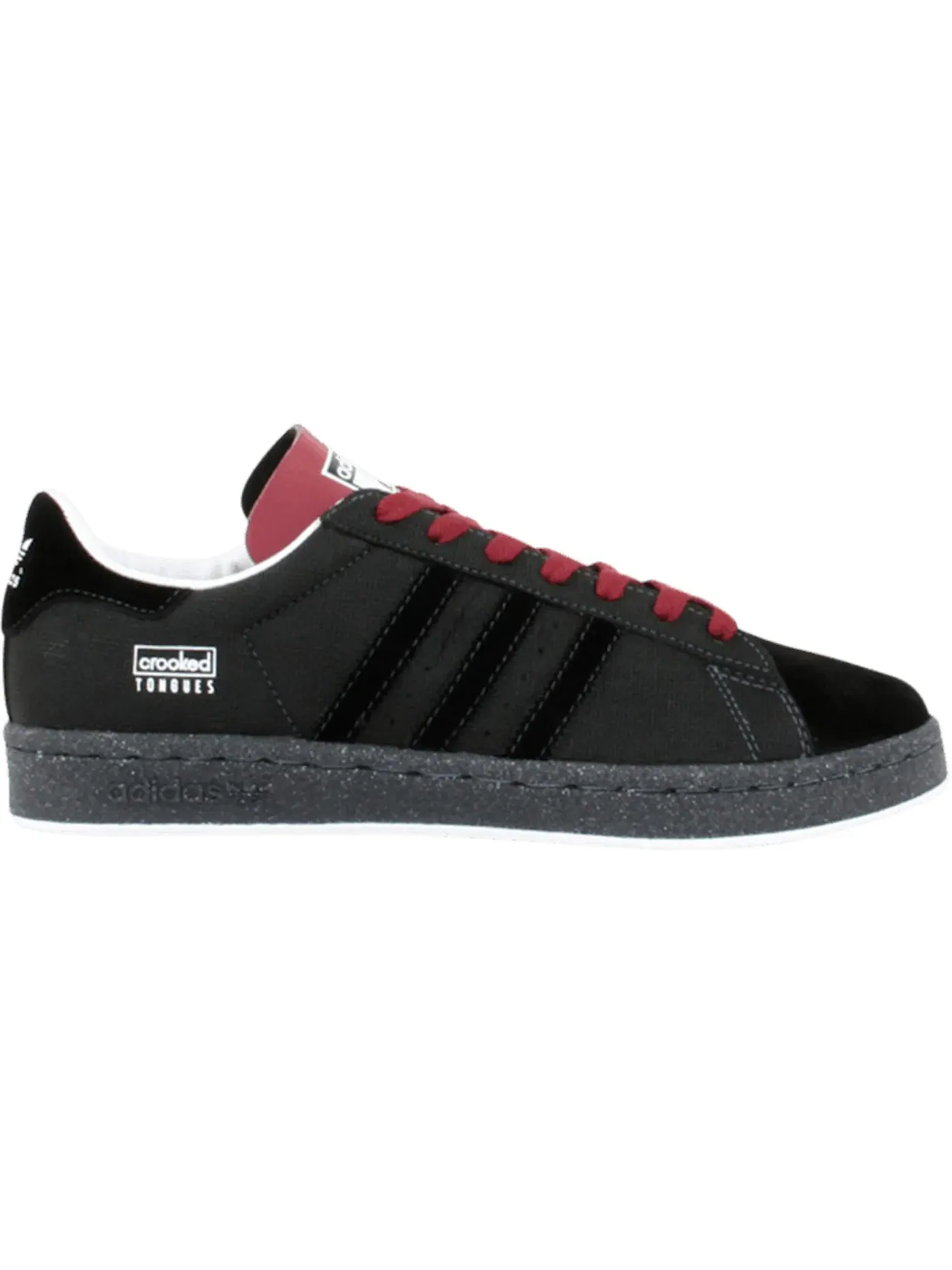 Мужские кроссовки Lifestyle Adidas Century Lo Bk3 Crooked Tongues — изображение 1 из 1, черный/красный/белый