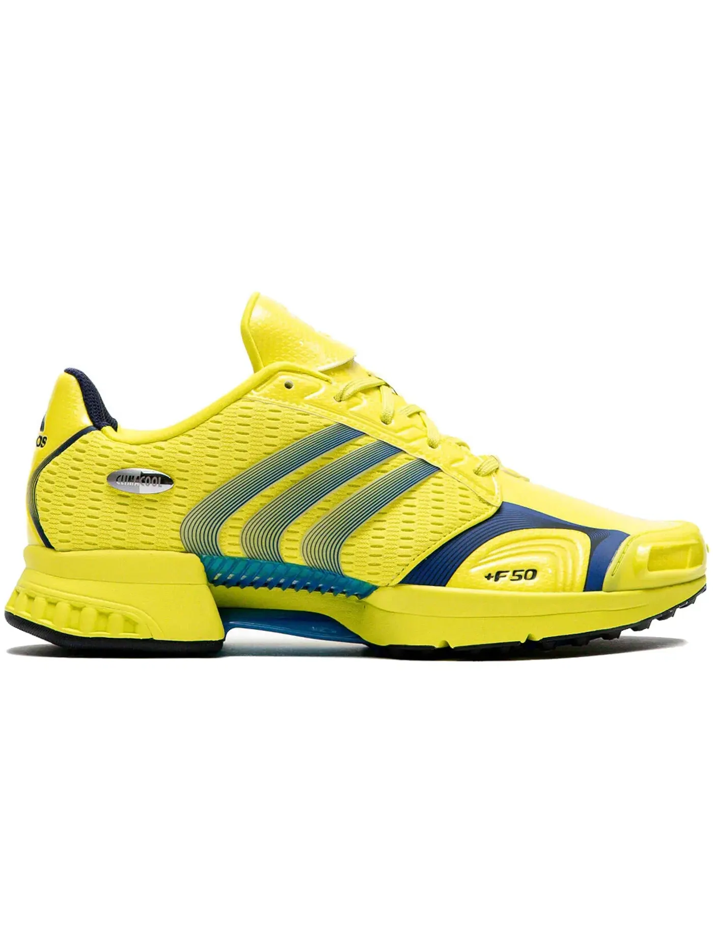 Мужские кроссовки с дышащей подошвой Adidas Climacool F50 — изображение 1 из 1, желтый/индиго/темный