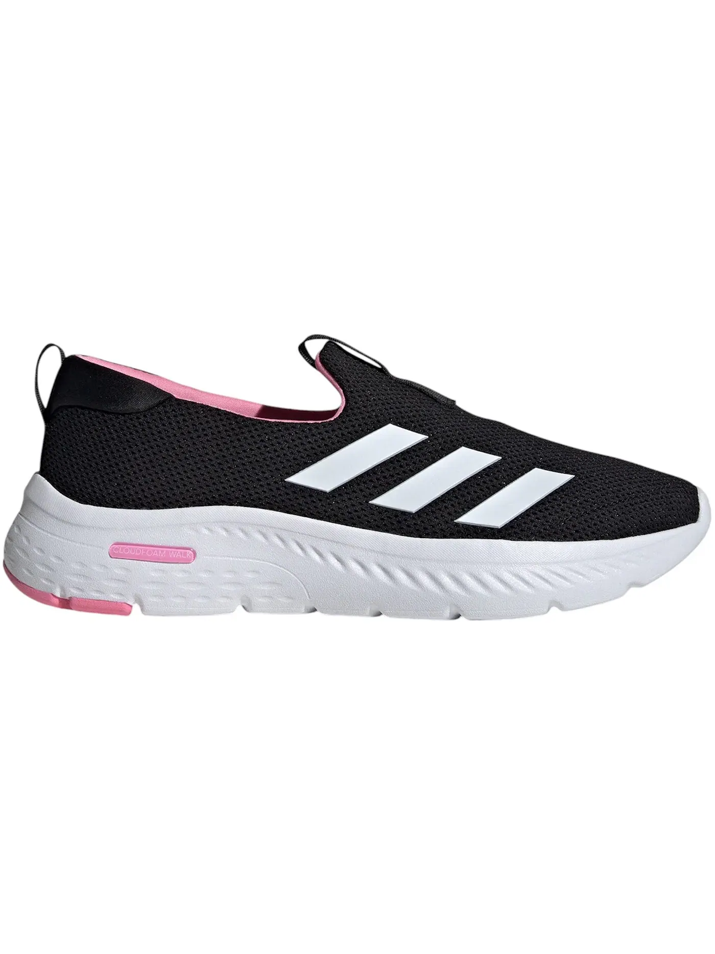 Женские кроссовки для повседневной носки Cloudfoam Move Lounger Adidas — изображение 1 из 1, черный/белый/розовый