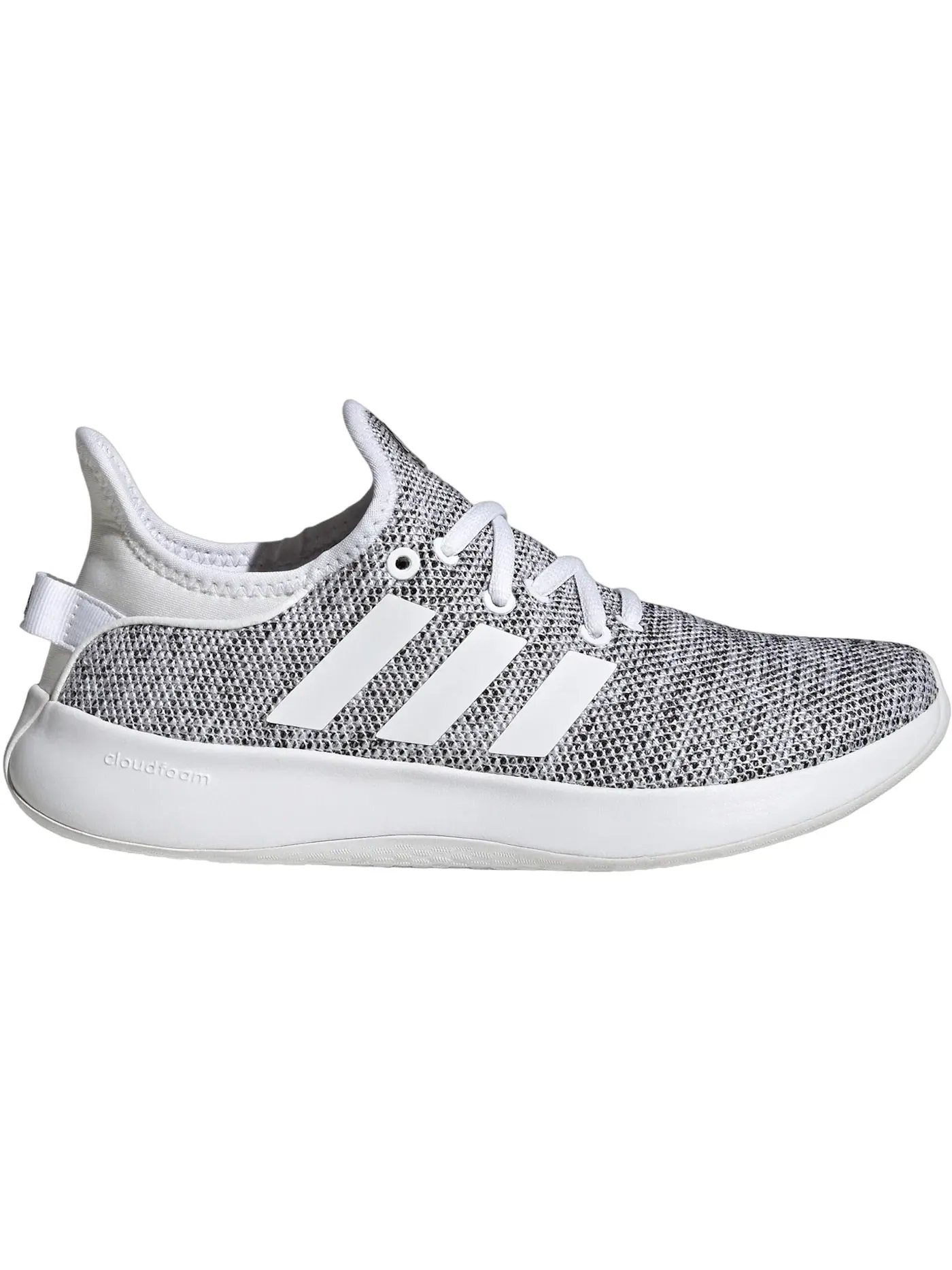 Женские кроссовки Lifestyle Cloudfoam Pure Adidas — изображение 1 из 1, белый/белый/черный