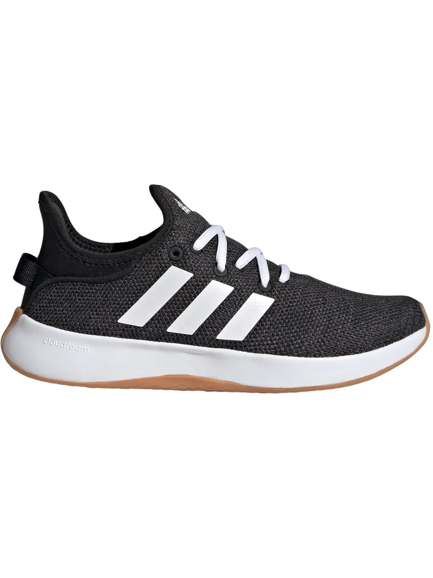 Женские кроссовки повседневные Adidas Cloudfoam Pure — изображение 1 из 1, черный/белый/серый