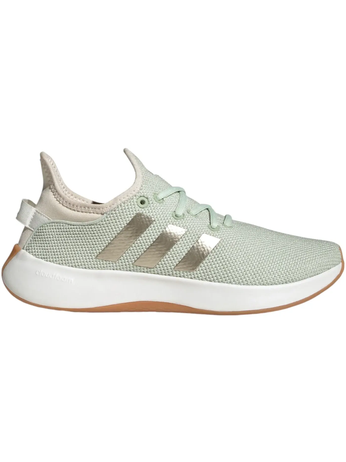 Женские кроссовки для активного отдыха Adidas Cloudfoam Pure — изображение 1 из 1, зеленый/зеленый/белый