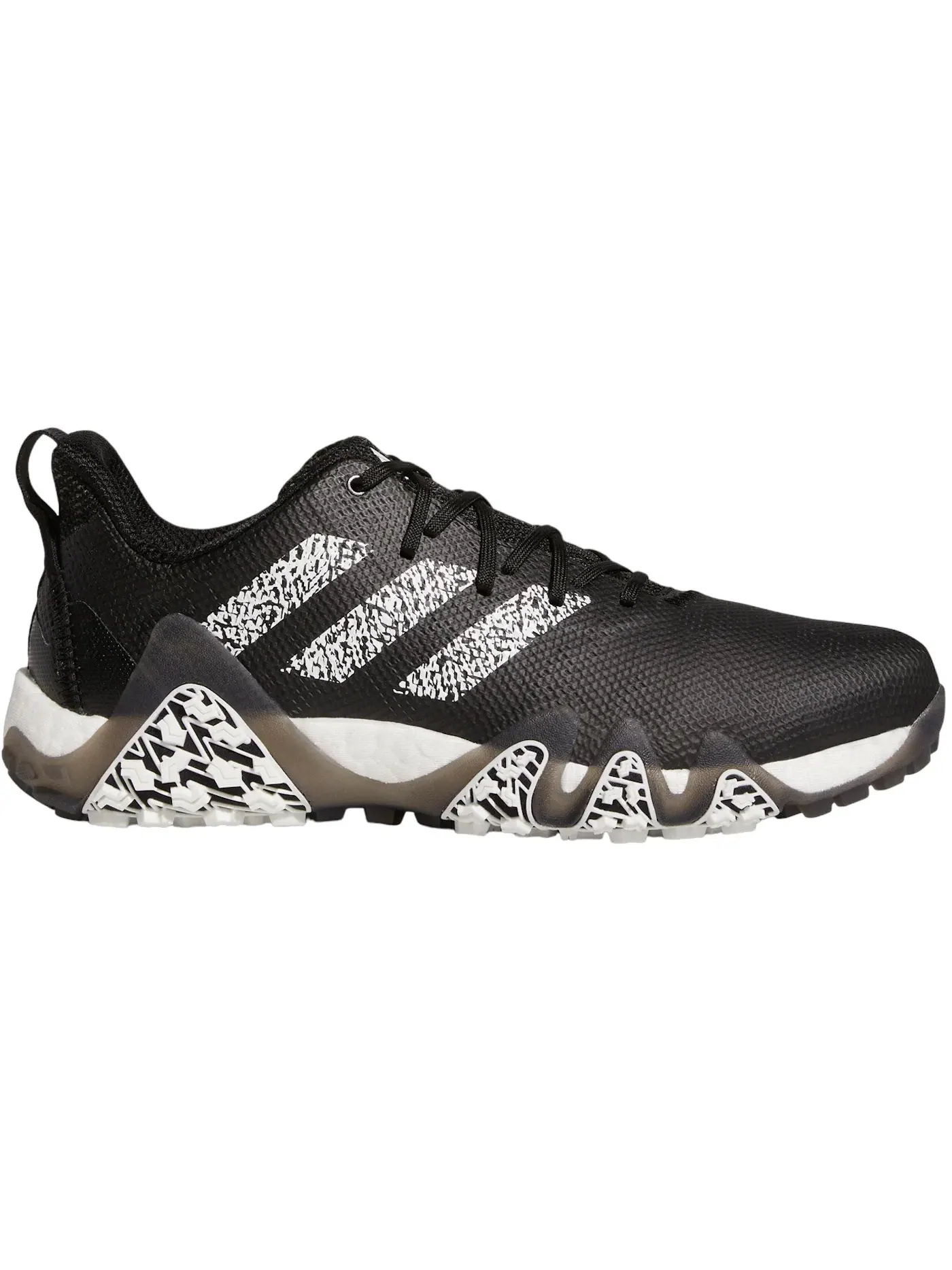 Мужские кроссовки для гольфа с шипами Adidas Codechaos 22 Spikeless Golf — изображение 1 из 1, черный белый серый