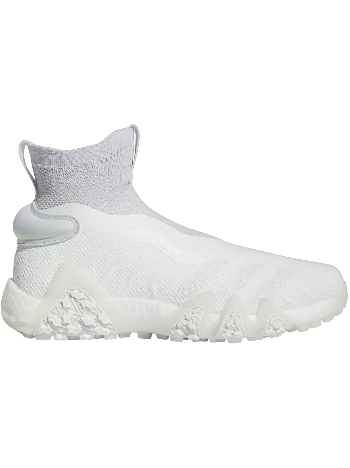 Мужские кроссовки для гольфа без шнуровки Adidas Codechaos Laceless Golf — изображение 1 из 1, белый серый белый