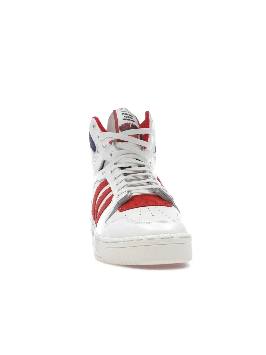Мужские кроссовки Lifestyle Adidas Conductor Hi — изображение 2 из 4, белый//серый